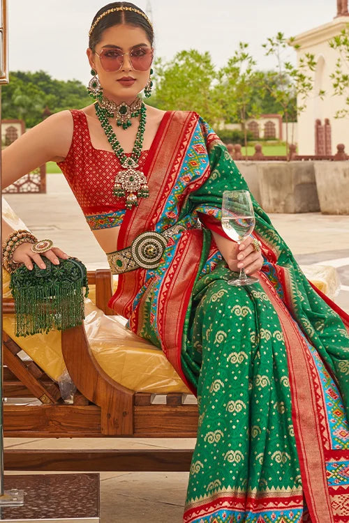 Sigma Silk Printed Saree With Printed Blouse Piece At Shubhkala Fashion