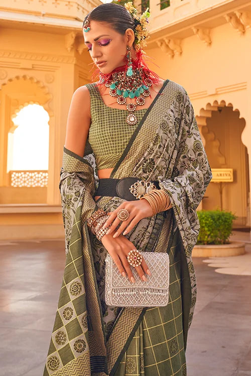 New Collection For Women Patola Silk Saree With Blouse