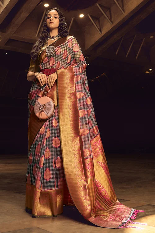 Indian Designer Saree For Women Fashion Collection Multi Colour