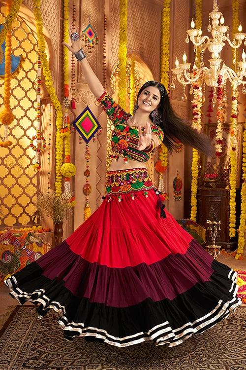 Multi Color Cotton Chaniya Choli for Navratri Look