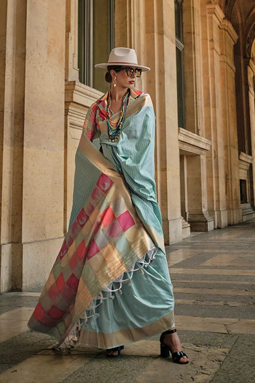 Indian Festival Season For Women Saree Collection With Unstitched Blouse Piece