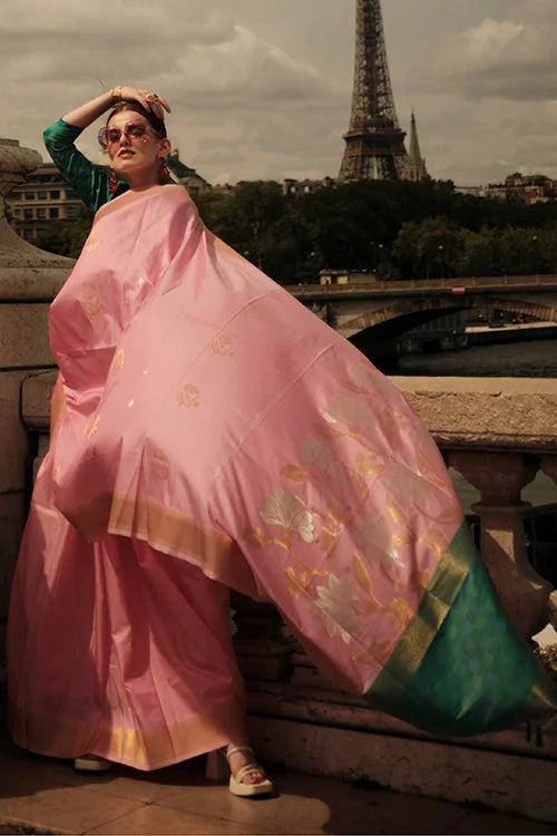 Indain Summer Collection Women Saree With Unstitched Blouse Piece At Shubhkala Fashion