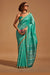 Ready To Wear Linen Silk Saree Unstiitched Blouse Rama Colour