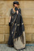 Woven Pure Satin Weavin Silk Printed Saree With Blouse Piece At Shubhkala