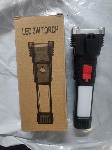 Emergency LED Flashlights With Power Bank And Safety Hammer