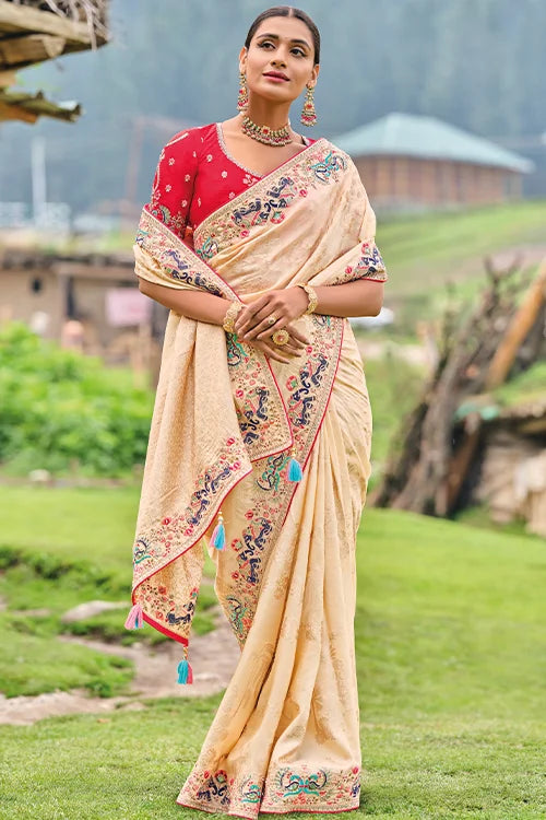 Wonderful Women Collection  Saree With Designer Blouse Piece At Shubhkala Fashion