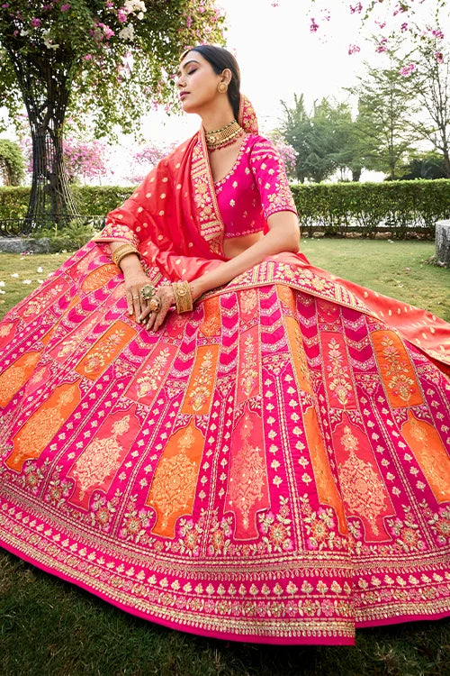 Bridal Wear Heavy Designer Chaniya Choli With Dupatta At Shubhkala Fashion