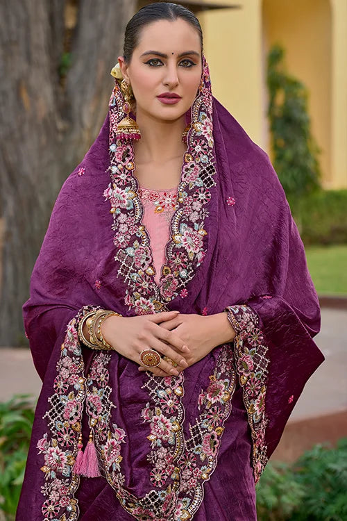 Wedding Collection For Women Designer Saree With Handwork Blouse