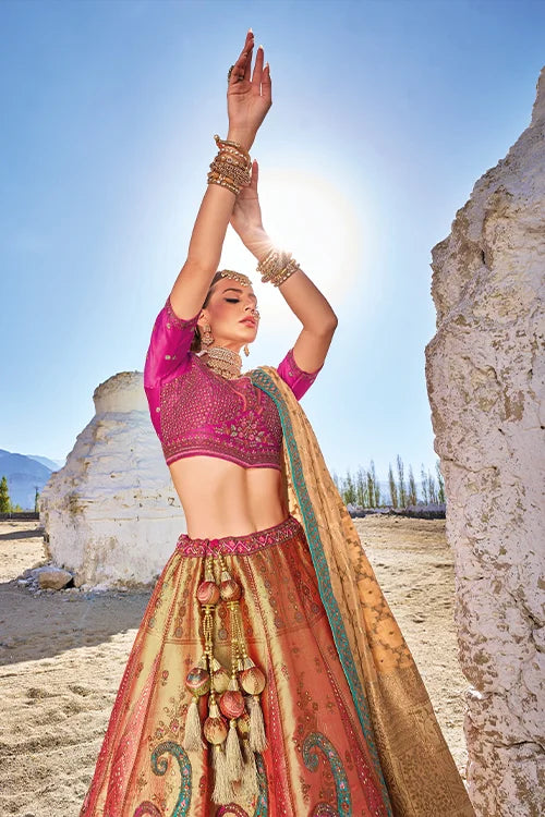 Heavy Wedding Designer Marriage Lehanga Choli With Dupatta At Shubhkala Fashion