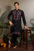 Black Mirror Work with Embroidered Kurta Set for Men