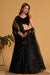 Black Organza Embroidered Party Wear Lehenga Choli