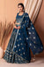 Blue Bollywood Lehenga Choli with Sequins & Embroidery