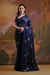 Blue Bollywood Soft Georgette Saree with Sequins Work