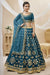 Blue Embroidered Ethnic Lehenga Choli with Dupatta