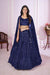 Stylish Blue Lehenga Choli with Georgette Blouse & Dupatta