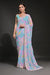 Blue Georgette Saree with Sequins Embroidery Work