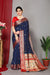 Blue Stylish Weaving and Lovely Paithani Silk Sarees