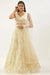 Yellow Soft Net Lehenga Choli with Thread Embroidery