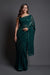 Green Bollywood Designer Saree with Embroidery Work