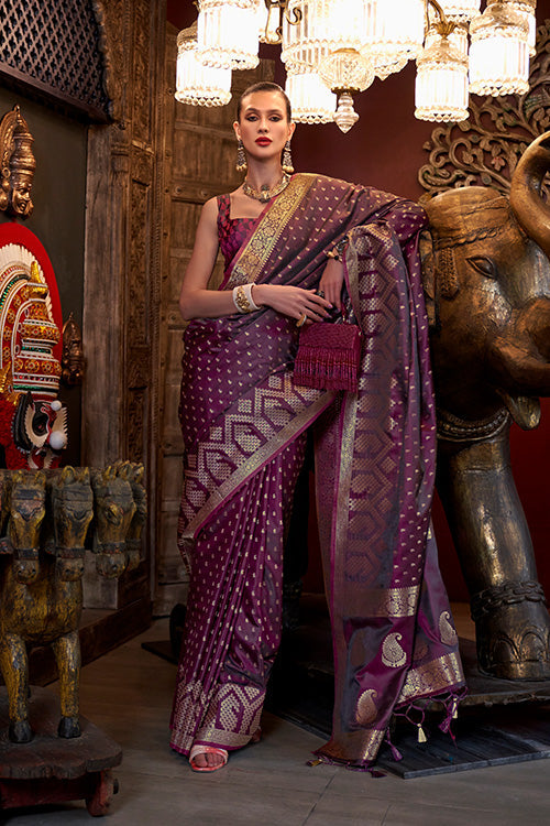 Bridal Party Wear Exclusive Beautiful Women Style Silk Saree