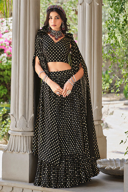 Brown Ready to Wear Plus Size Lehenga Choli