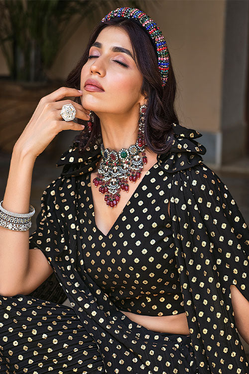 Brown Ready to Wear Plus Size Lehenga Choli