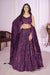 Designer Purple Wedding Lehenga Choli with Dupatta