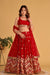 Buy Designer Red Georgette Embroidered Lehenga Choli in Shubhkala