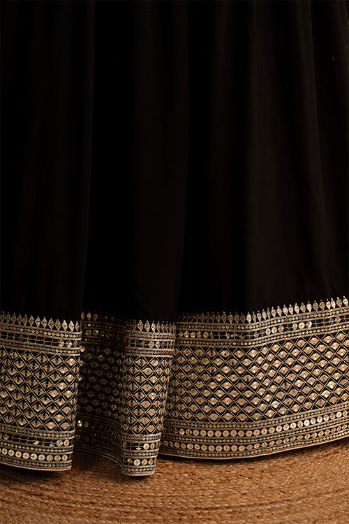 Buy Latest Indian Designer Black Color Lehenga Choli