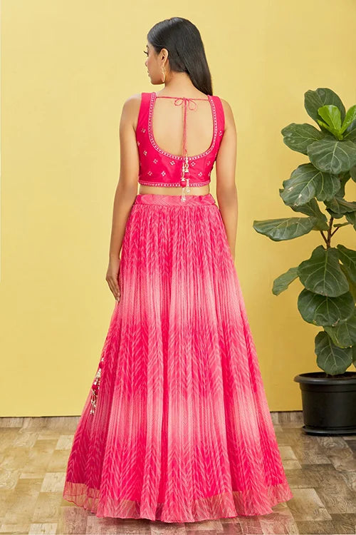 Buy Latest Pink Color Lehenga Choli Online