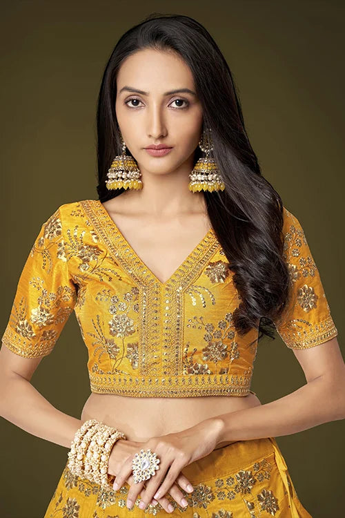 Buy Latest Yellow Lehenga Cholis Online