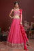 Buy Pink Party Function Chinon Silk Lehenga Choli