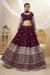 Buy Wine Color Embroidered Lehenga Choli