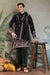 Classic Black Kurta Pajama for Men with Rich Embroidery