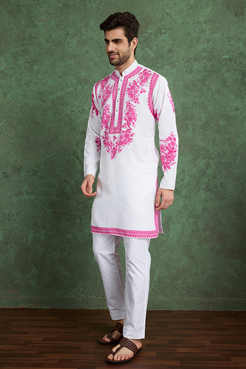 Digital Printed Ready To Wear Kurta And Pajama For Men