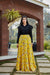 Exclusive Black and Yellow Cotton Printed Crop-Top Collection
