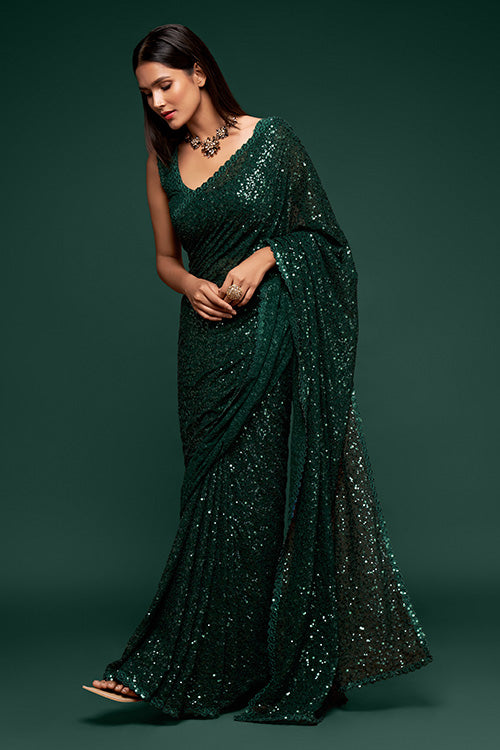 Shop Now New Exclusive Georgette Sequence Saree Collection
