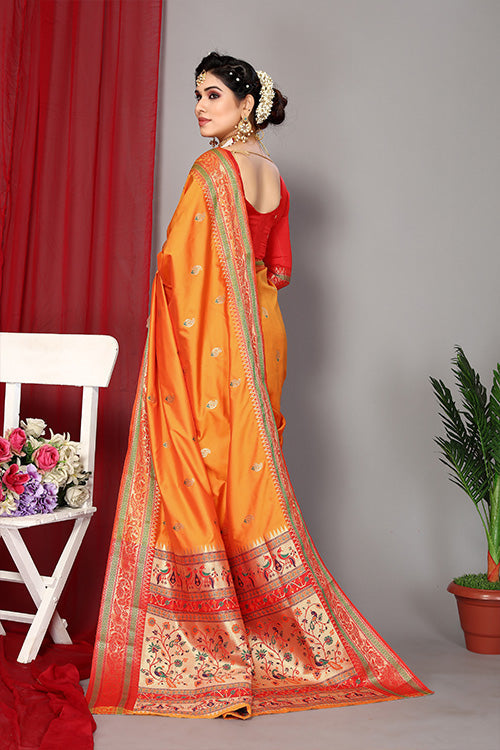 Blue Stylish Weaving and Lovely Paithani Silk Sarees