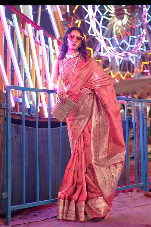 Awesome Designer Banarasi Silk Saree with Blouse