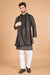 Elegant Brown Viscose Silk Kurta with Sequins – Shubhkalastore