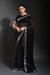 Stunning Black Georgette Saree with Cutwork Lace