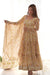Pure Soft Fox Light Yellow Georgette Zigzag Print Anarkali Set for Women