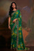 Designer Green Georgette Saree with Embroidery Work