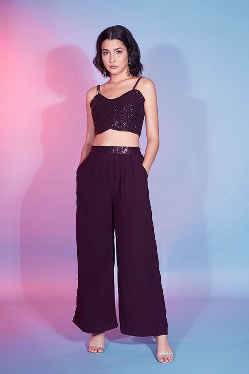 Designer Wear Georgette Thread With Sequins Work Co-Ords Collection