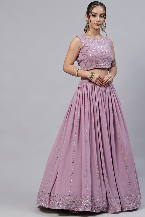 Dusty Pink Vibrant Color Exclusive Designer Lehenga Choli Collection