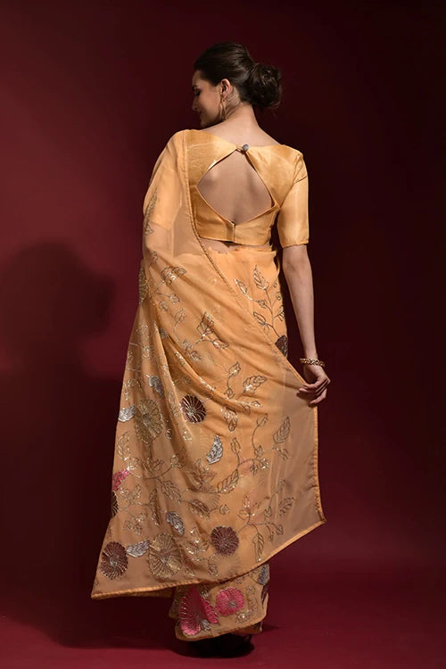 Bollywood Designer Saree in Premium Georgette Fabric