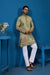 Traditional Pista Green Embroidered Kurta for Men