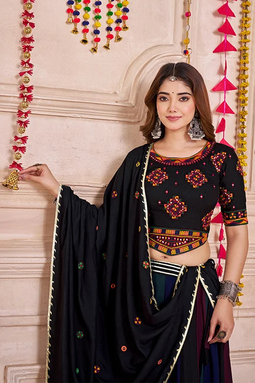 Elegant Multi Color Chaniya Choli for Navratri & Festive Nights