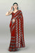 Designer Red Saree with Box Piping & Embroidery Work