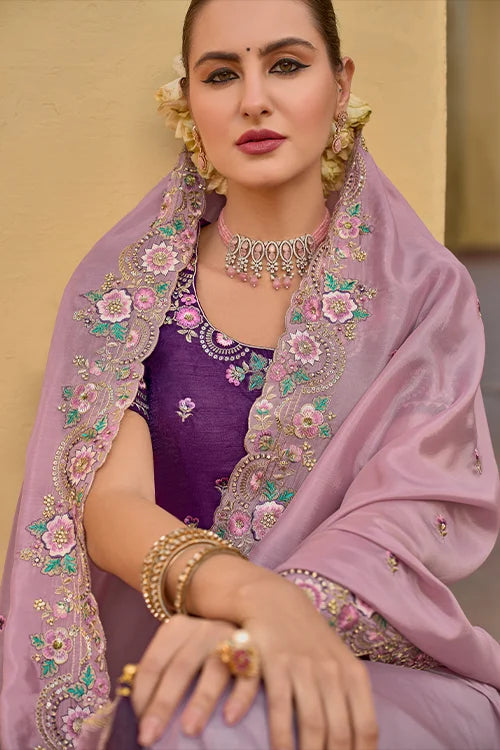Woven Saree with Designer Blouse | Ethnic Silk Collection